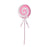 43cm Pink & White Swirl Luxury Decorative Lolly