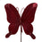 22cm Red Luxury Velvet Butterfly
