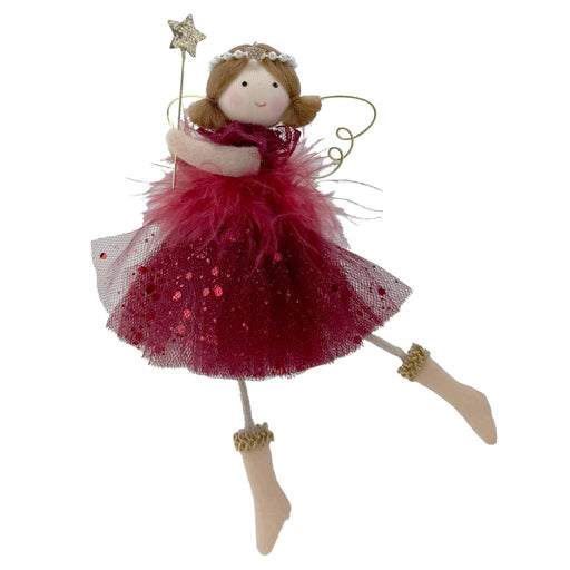 16cm Red Hanging Fairy