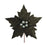 20cm Clip on Poinsettia Flower - Dark Green