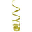 4.5m Glitter Spiral Deco - Gold