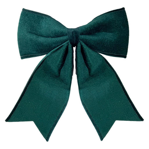 30 x 35cm Luxury Dark Green Velvet Bow
