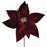 33cm Velvet Poinsettia - Dark Red