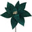33cm Velvet Poinsettia - Dark Green
