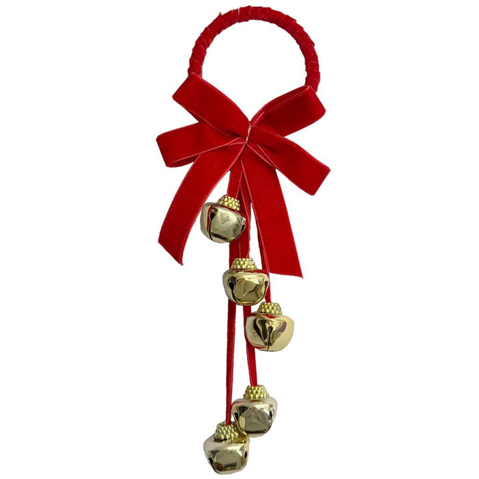 28cm Red Velvet Bell Hanger