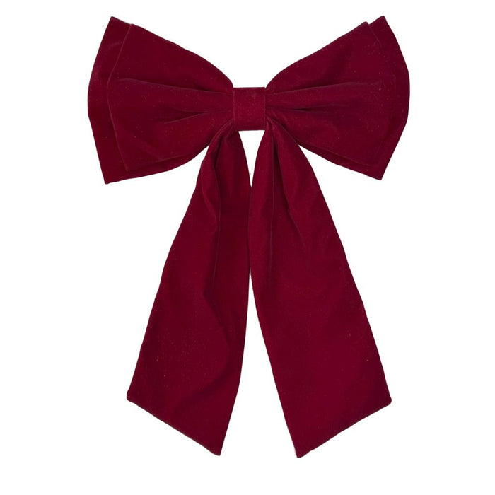 43 x 31cm Luxury Red Velvet Bow