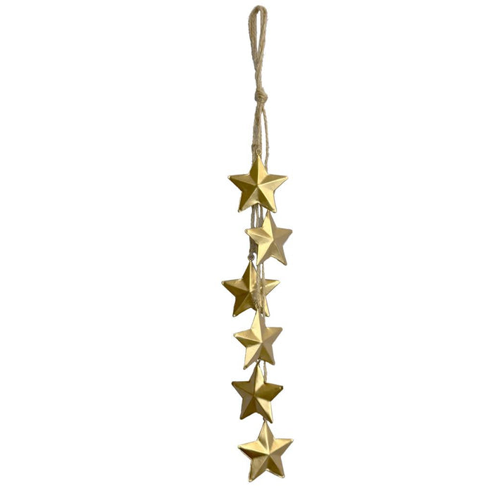 38cm Gold Metal Star Hanger