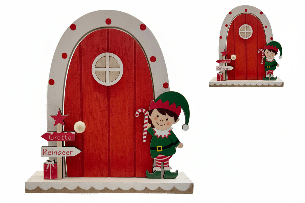 Elf Opening Door 14 x 15cm