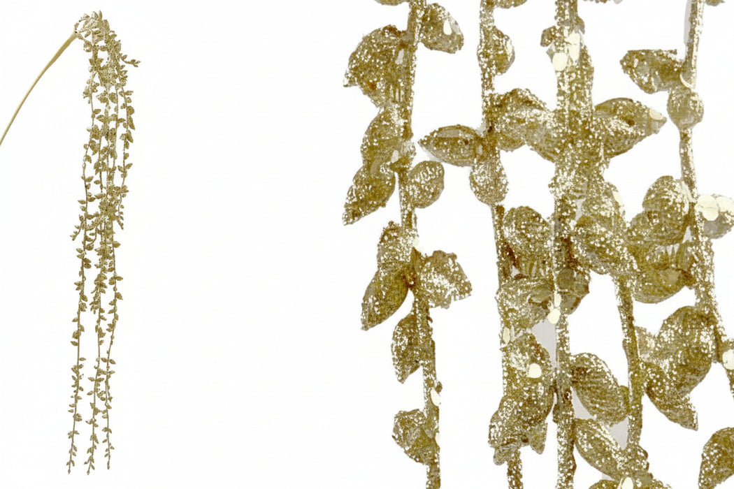 110cm Glitter Catkins Champagne
