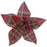 30cm Red Tartan Flower