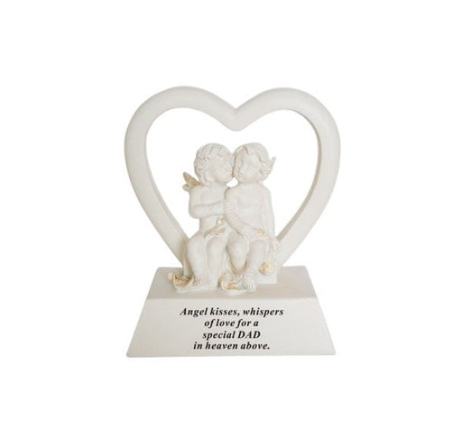 Cream and Gold Cherubs in Heart - Special Dad