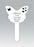 White Plastic Butterfly Stake - Nan
