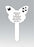 White Plastic Butterfly Stake - Mum
