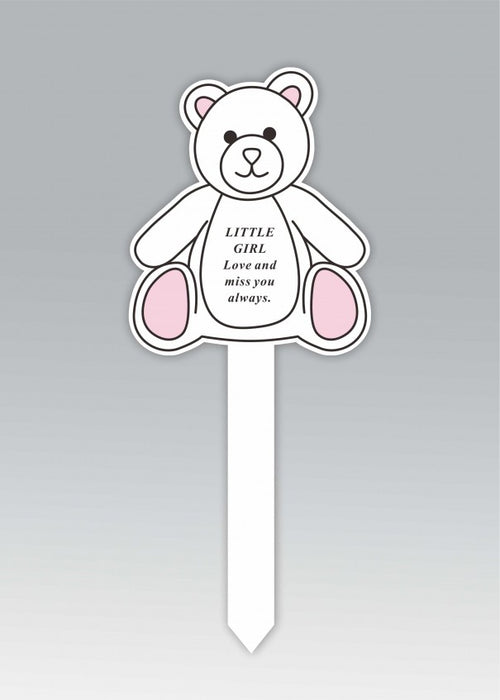 Little Girl Teddy Bear Stake