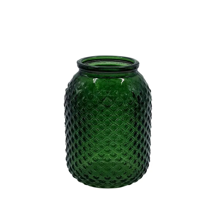 Lola Glass Vase - Green - H12 x D8.5cm