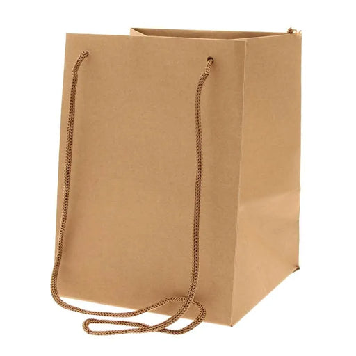 Flower Bag With Rope Handle x 10 - Kraft