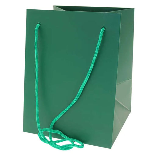 Flower Bag With Rope Handle x 10 - Dark Green