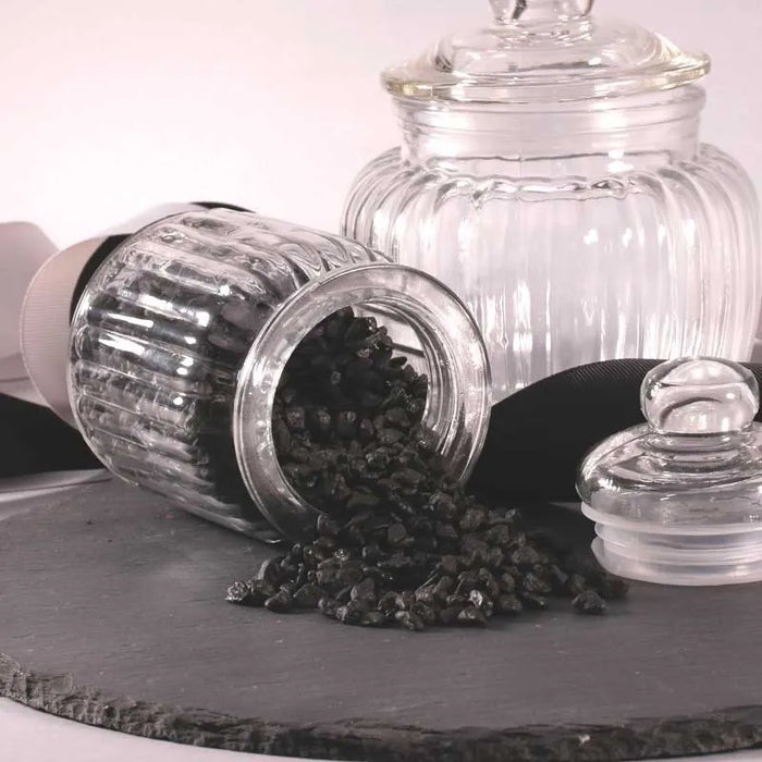 Decorative Pebbles in Jar 4-6mm 750g - Black