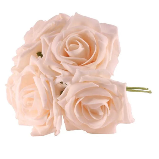 Foam Open Rose X5 Ivory