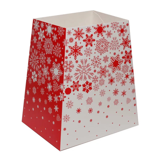 Red & White Snowflakes Gift Box (19 x 12 x 9cm)