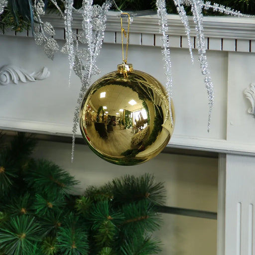 Shiny Shatterproof Bauble x 15cm - Gold