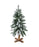  Oak Creek Flocked Artificial Pine Tree with Wooden Stand - 18inch/45cm Tall