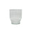 Ceres Shaped Ribbed Glass Votive - H8.5cm x Ø7cm