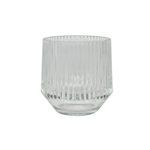 Rigel Ribbed Glass Votive -  H9.5cm x Ø9.7cm