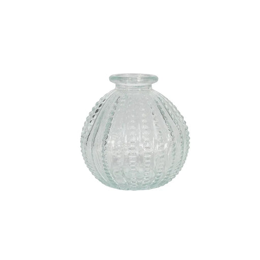 Helena Glass Beaded Vase - H8cm x Dia 8.5cm