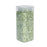 Pearlised Glass Pebbles 5-8mm - Green - Square Jar - 750g