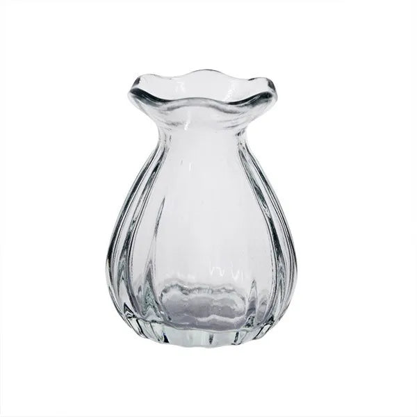 Dana Glass Bud Vase - Clear - 9cm
