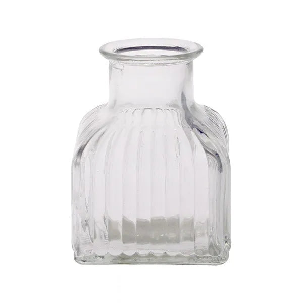 Diana Glass Bud Vase - Clear - 9cm