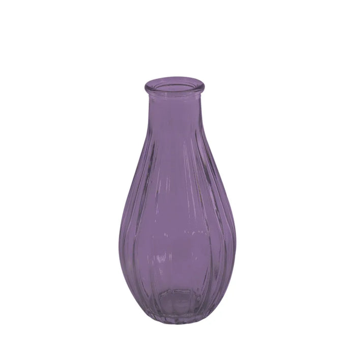 Vintage Fluted Bud Vase 14cm - Lilac