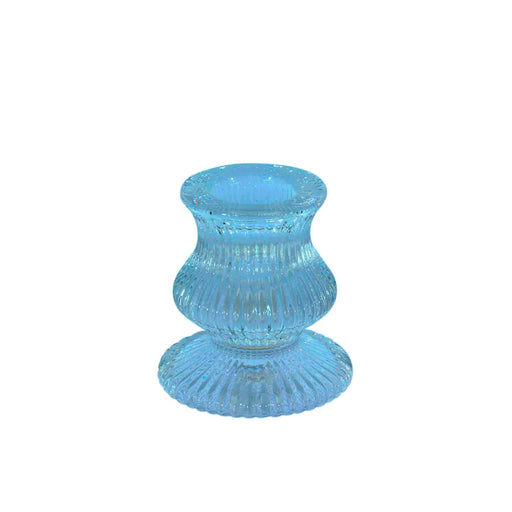 Eliza Taper Candle Holder - 5.5 x 6cm - Blue