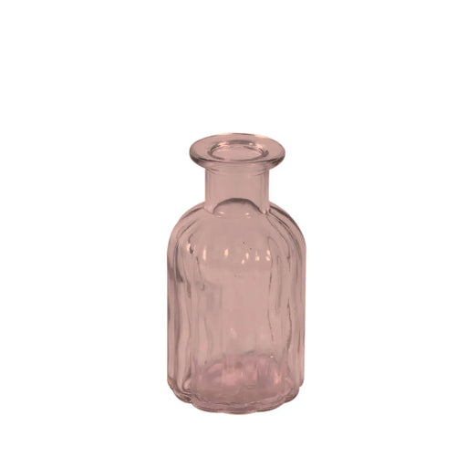 Flora Glass Bottle - 10cm - Pink