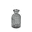 Flora Glass Bottle - 10cm - Grey