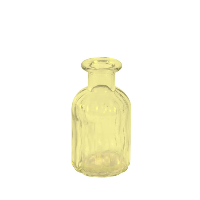 Flora Glass Bottle - 10cm - Yellow