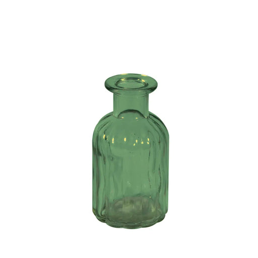 Flora Glass Bottle - 10cm - Green