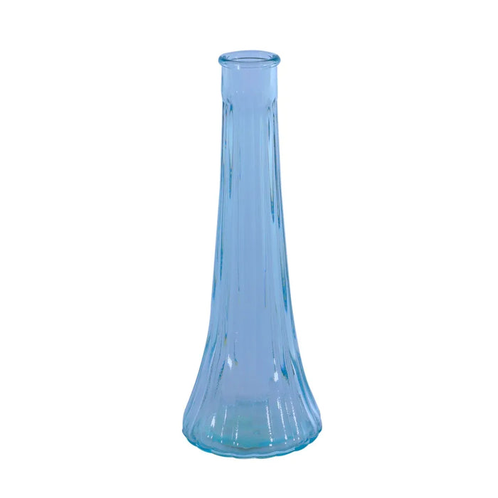 Ashley Glass Bud Vase - H21cm - Blue