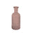 Flora Glass Bottle - 13.7cm - Pink