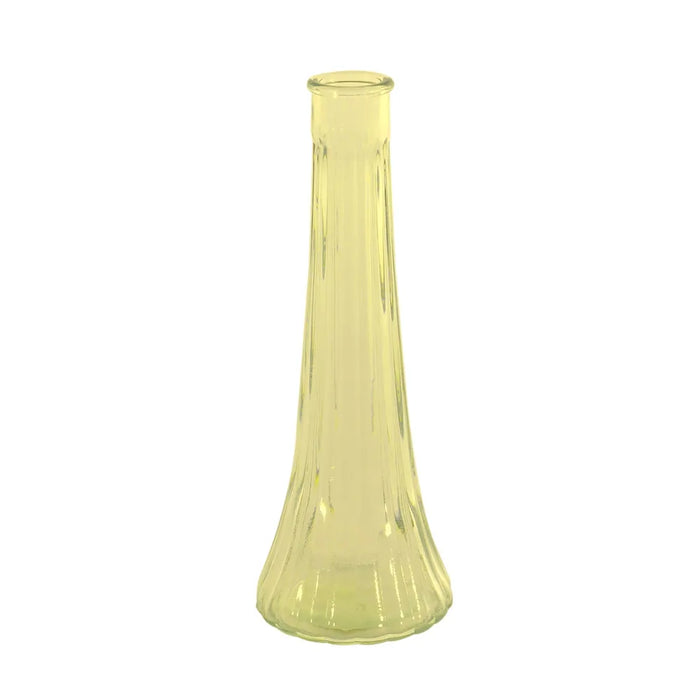 Ashley Glass Bud Vase - H21cm - Yellow