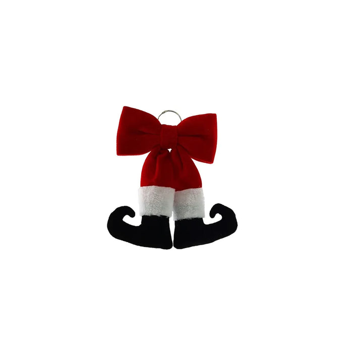 Santa Legs Bow - 20x30cm