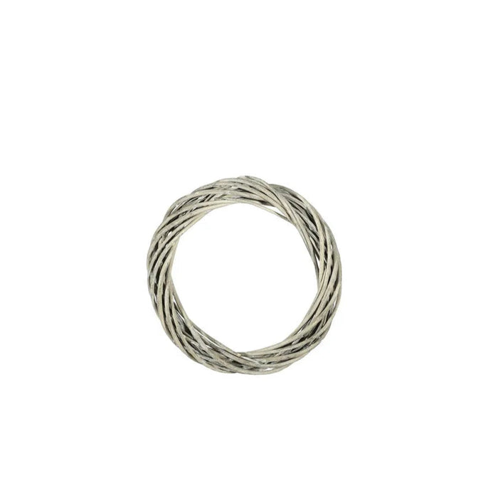 Unpeeled Willow Ring with a White Wash - 20x3cm