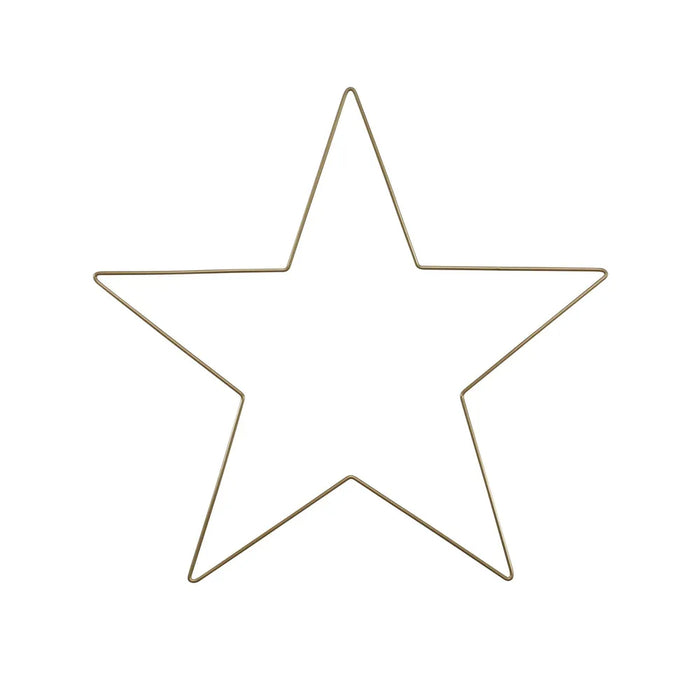 Gold Metal Star Wire Frame 16 inch/40cm - Pack of 20