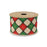 Red & Green Argyle diamond with gold glitter 63mm x 10yds