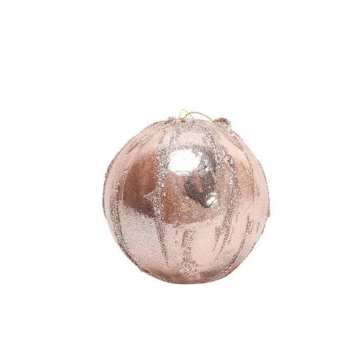 9cm Bauble Rose Gold