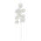 Glitter Feather Leaf Stem x 70cm -  White