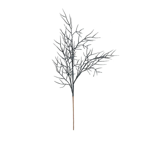 Glitter Twig Stem Navy x 60cm