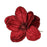 Velvet Magnolia with Glitter Edge x 24cm - Burgundy