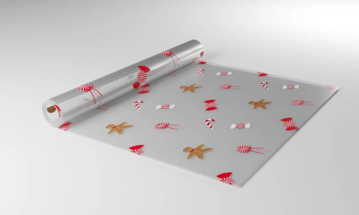 Candy Cane Cellophane 100m x 80cm